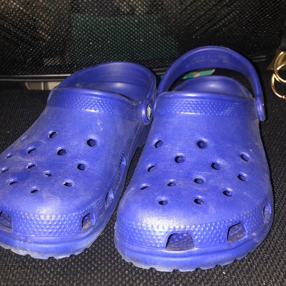 Blue crocs